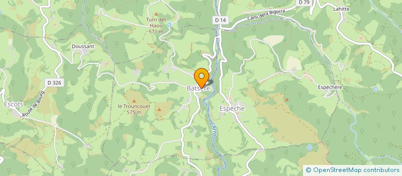 localisation de l'entreprise L'ECOLE BUISSONIERE  BATSERE