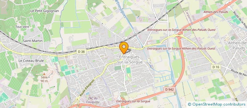 localisation de l'entreprise L ECOLE BUISSONNIERE  ENTRAIGUES-SUR-LA-SORGUE