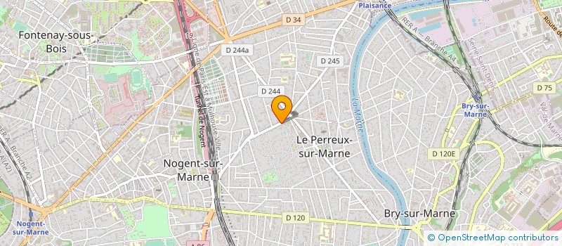 localisation de l'entreprise L'ECOLE BUISSONNIERE à LE PERREUX-SUR-MARNE