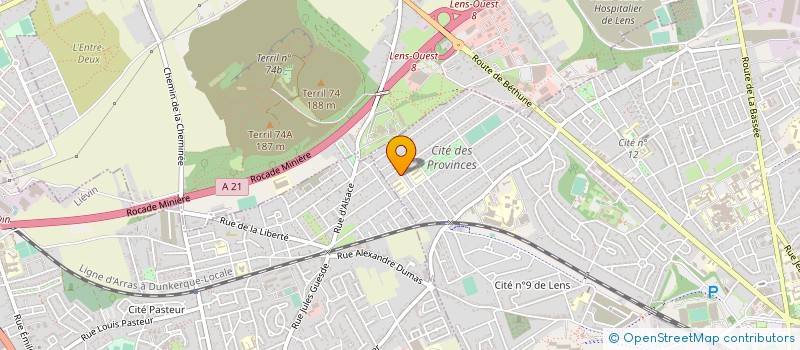 localisation de l'entreprise L'ECOLE BUISSONNIERE à LENS