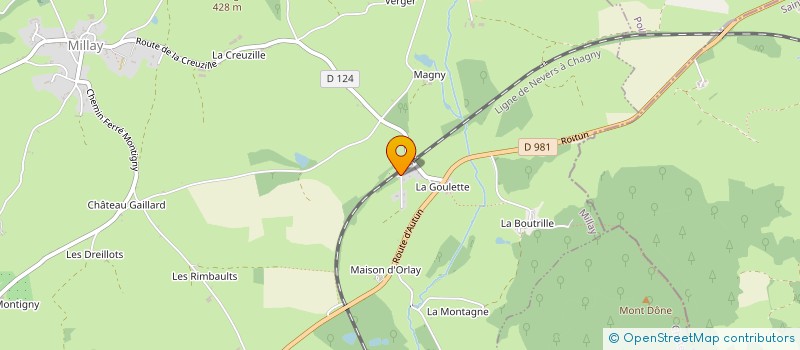 localisation de l'entreprise L'ECOLE BUISSONNIERE  MILLAY