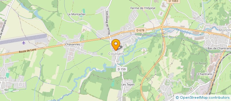 localisation de l'entreprise L'ECOLE BUISSONNIERE  COURLANS