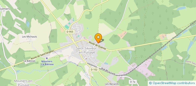 localisation de l'entreprise L'ECOLE D'A COTE à SAINT-SAUVEUR-EN-PUISAYE