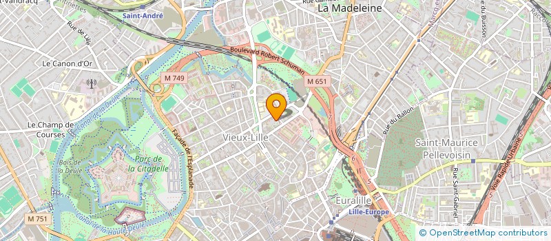 localisation de l'entreprise L'ECOLE DE KUNG FU SHAOLIN à LILLE