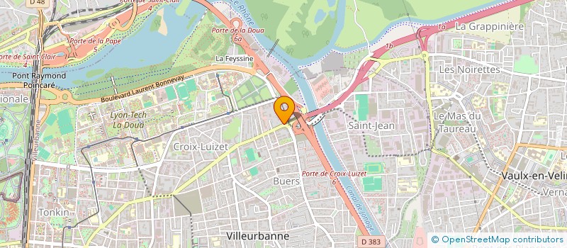 localisation de l'entreprise L ECOLE DE LA ROUTE à VILLEURBANNE