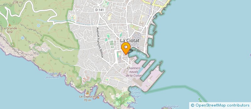 localisation de l'entreprise L'ECOLE DE NAVIGATION L'AMARINAGE  LA CIOTAT