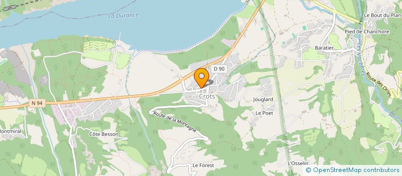 localisation de l'entreprise L'ECOLE DE SKI RISOUL  CROTS