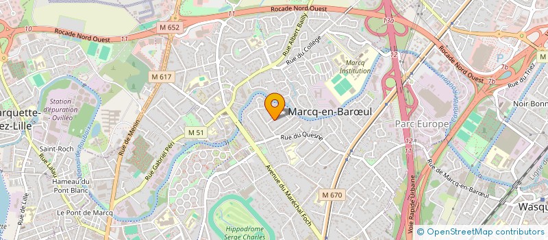 localisation de l'entreprise L'ECOLE DE VOTRE CORPS à MARCQ-EN-BARŒUL
