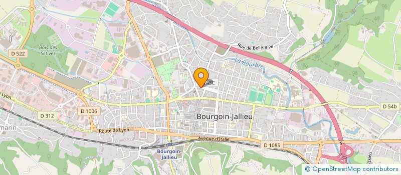 localisation de l'entreprise L'ECOLE DES MUSIQUES ACTUELLES à BOURGOIN-JALLIEU