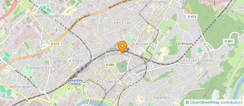 localisation de l'entreprise L ECOLE DES PRATIQUES à BESANCON