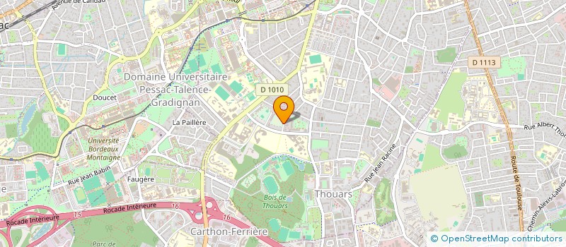 localisation de l'entreprise L' ECOLE DU CHAT DE BORDEAUX  TALENCE