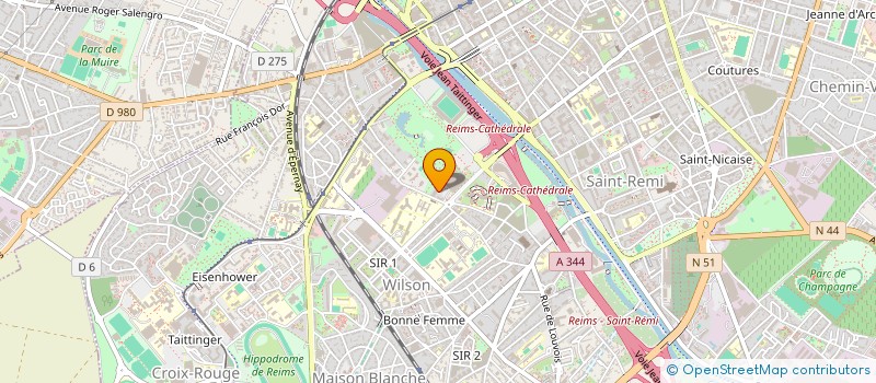 localisation de l'entreprise L'ECOLE DU CHAT DE REIMS  REIMS