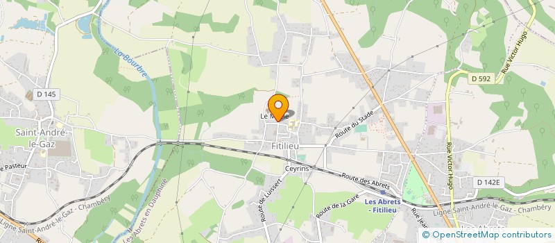 localisation de l'entreprise L'ECOLE DU HERON BLEU  LES ABRETS-EN-DAUPHINE