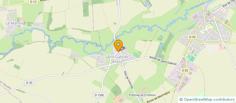 localisation de l'entreprise L'ECOLE DU PAYSAGE ET DE L'HORTICULTURE  CREULLY SUR SEULLES