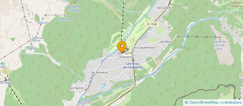 localisation de l'entreprise L'ECOLE ET LA LAITERIE DES PRAZ à CHAMONIX-MONT-BLANC