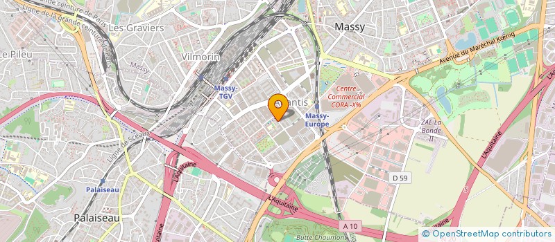 localisation de l'entreprise L'ECOLE FRANCAISE DE L'INFORMATIQUE  MASSY