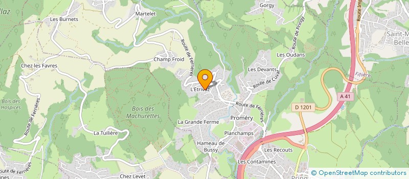 localisation de l'entreprise L'ECOLE INTERCOMUNALE DE MUSIQUE à EPAGNY METZ-TESSY