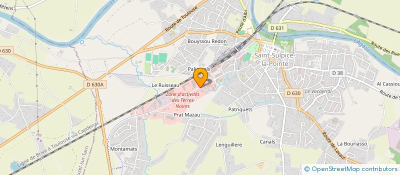 localisation de l'entreprise L'ECOLIBRIS à SAINT-SULPICE-LA-POINTE