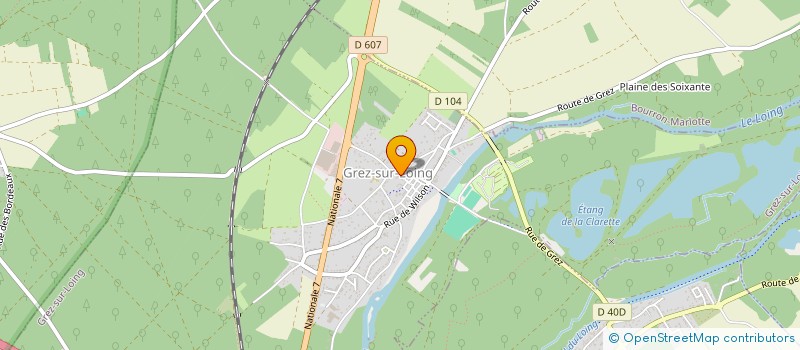 localisation de l'entreprise L'ECOURCHAUD  GREZ-SUR-LOING