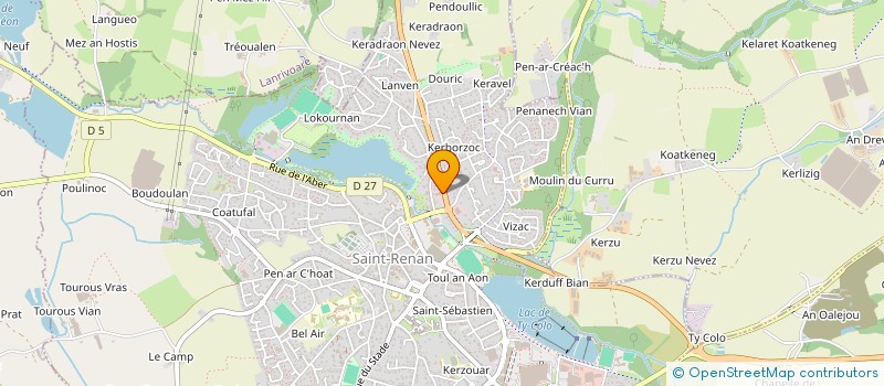 localisation de l'entreprise L'ECOVAPOTEUR  SAINT-RENAN