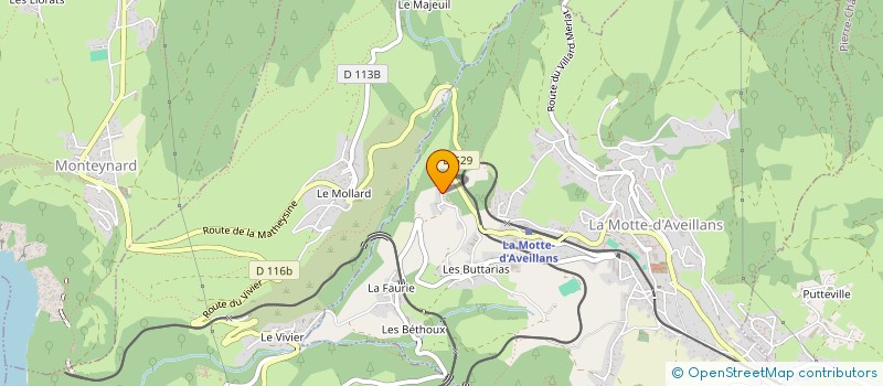 localisation de l'entreprise L'ECRAN DU BOSQUET  LA MOTTE-D'AVEILLANS