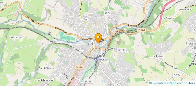 localisation de l'entreprise L'ECRAN SARL  L'ARBRESLE