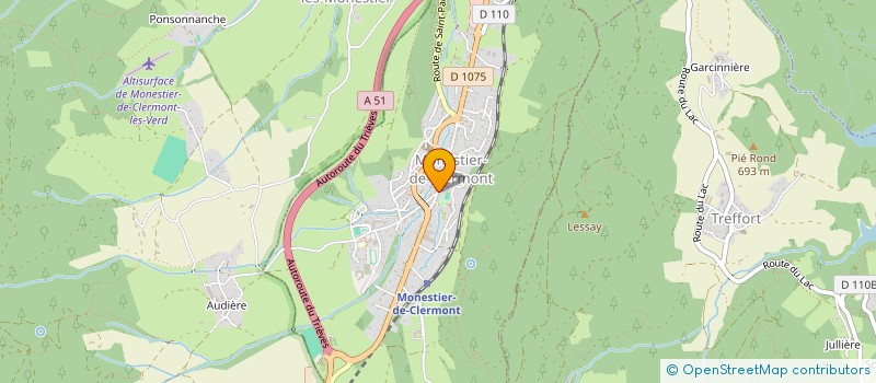 localisation de l'entreprise L'ECREMEE  MONESTIER-DE-CLERMONT