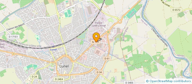 localisation de l'entreprise L ECRIN  LUNEL