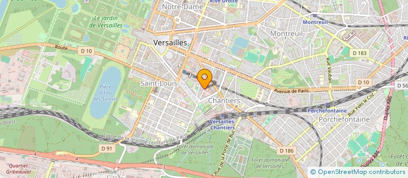 localisation de l'entreprise L ECRIN à VERSAILLES