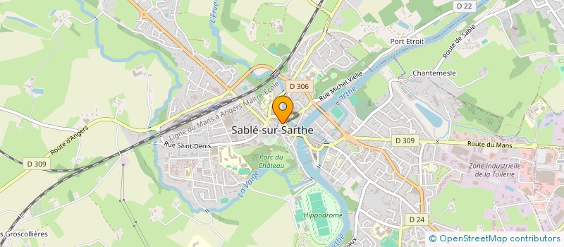 localisation de l'entreprise L'ECRIN à SABLE-SUR-SARTHE