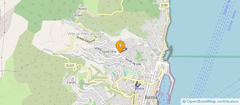 localisation de l'entreprise L'ECRIN  VILLE-DI-PIETRABUGNO