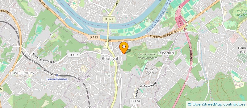 localisation de l'entreprise L'ECRIN  BOUGIVAL