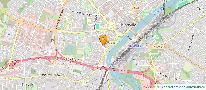 localisation de l'entreprise L'ECRIN à THIONVILLE