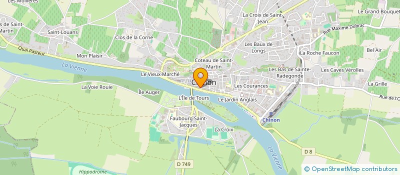 localisation de l'entreprise L'ECRIN  CHINON