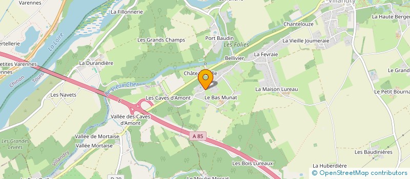 localisation de l'entreprise L'ECRIN ALEZAN à VILLANDRY