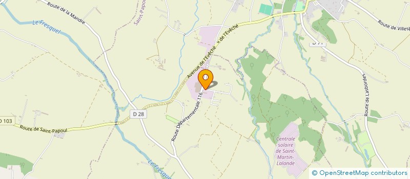 localisation de l'entreprise L'ECRIN D'OR  SAINT-MARTIN-LALANDE