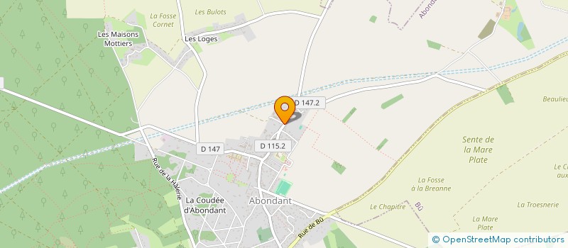 localisation de l'entreprise L'ECRIN DES MARRONNIERS à ABONDANT