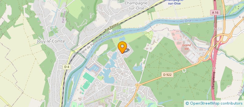 localisation de l'entreprise L'ECRIN DORE  L'ISLE-ADAM