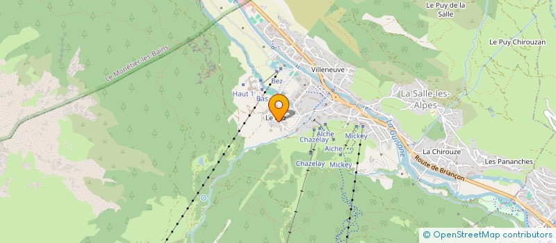 localisation de l'entreprise L'ECRIN DU BEZ  LA SALLE-LES-ALPES