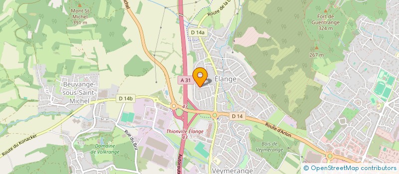 localisation de l'entreprise L'ECRIN DU MARTROY à THIONVILLE