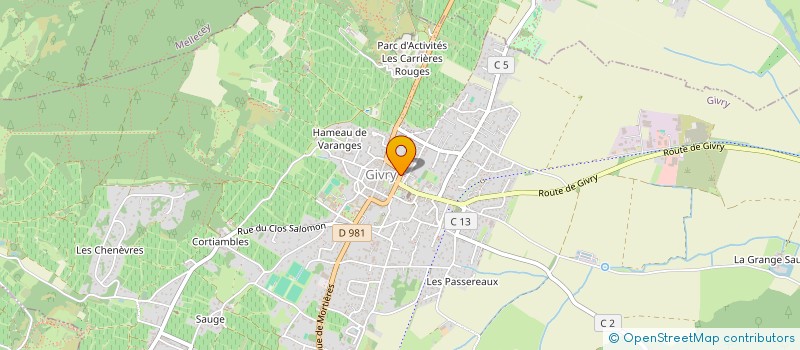 localisation de l'entreprise L'ECRIN DU VISAGE à GIVRY