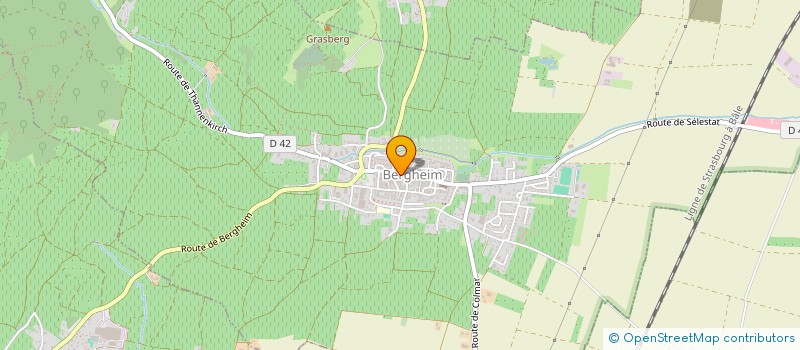 localisation de l'entreprise L ECRIN FLEURI  BERGHEIM