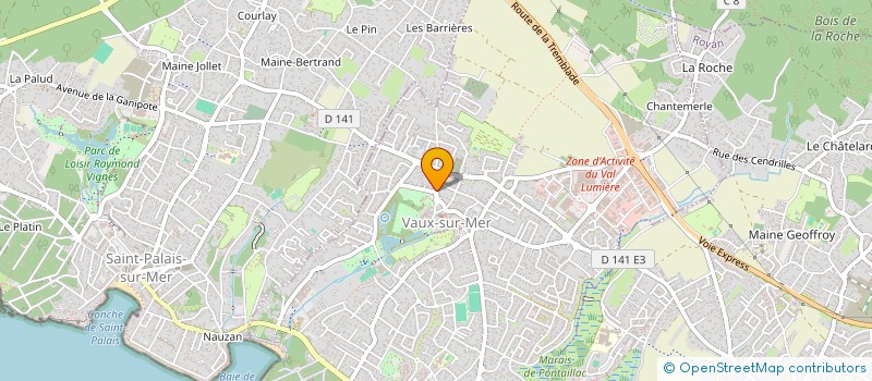 localisation de l'entreprise L'ECRIN GOURMAND  VAUX-SUR-MER