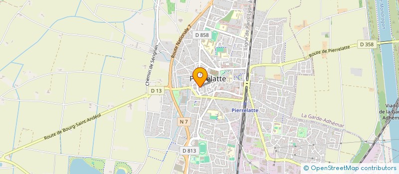 localisation de l'entreprise L'ECRIN GOURMAND  PIERRELATTE