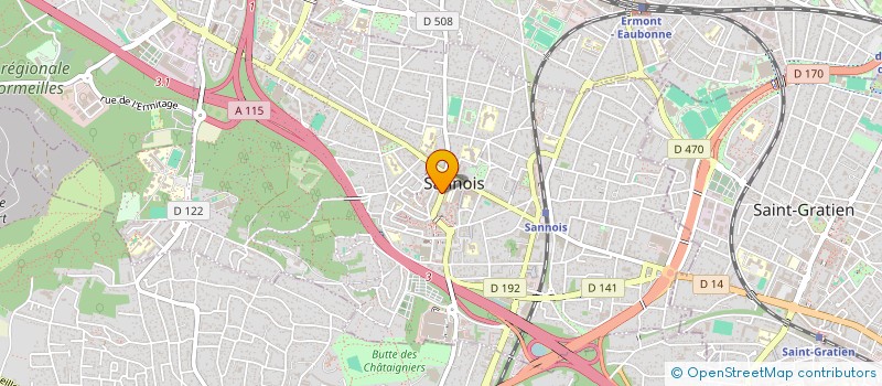 localisation de l'entreprise L ECRIN INSTITUT JADELINA à SANNOIS