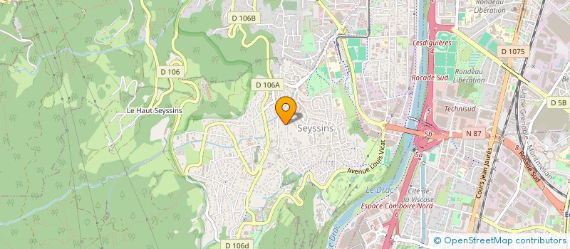 localisation de l'entreprise L'ECRIN PRESTIGE à SEYSSINS