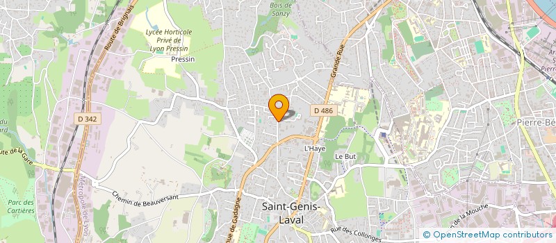 localisation de l'entreprise L'ECRIN, RESIDENCES SENIORS  SAINT-GENIS-LAVAL