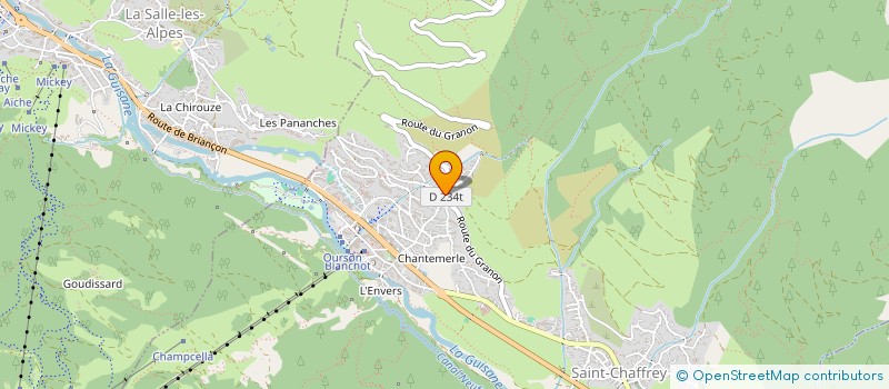 localisation de l'entreprise L'ECRIN - SAINT CHAFFREY  SAINT-CHAFFREY