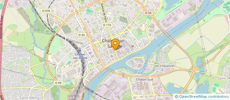 localisation de l'entreprise L ECRIN SOC à CHALON-SUR-SAONE