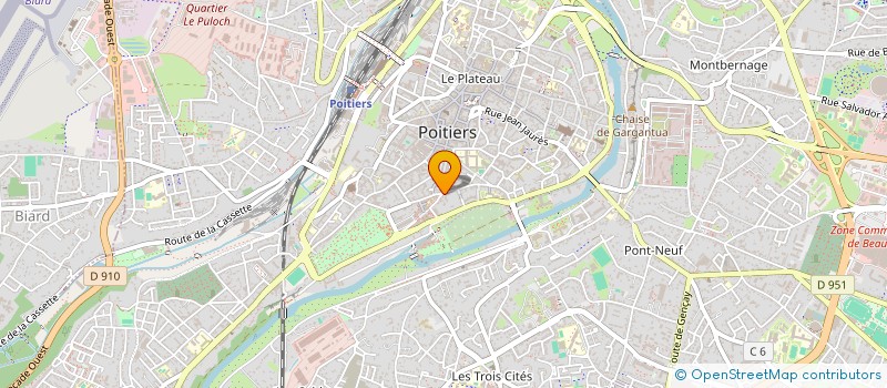 localisation de l'entreprise L ECRITOIRE  POITIERS